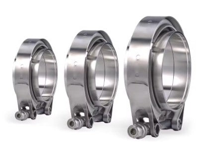 Abrazadera V-Band en acero inoxidable 304.