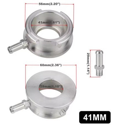Cuello de llenado de aluminio 6061 tamaño 41mm