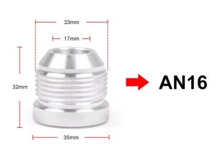 Conector (AN) de aluminio 6061