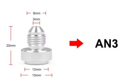 Conector (AN) de aluminio 6061
