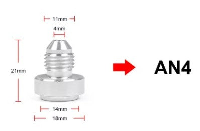 Conector (AN) de aluminio 6061